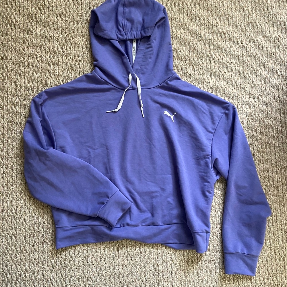 Puma Purple Women’s Cropped Sweatshirt